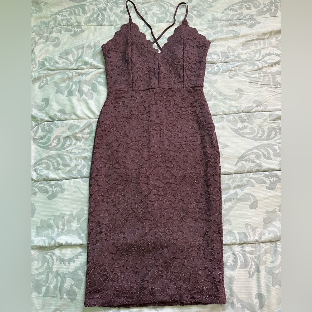 Plum Lace Dress